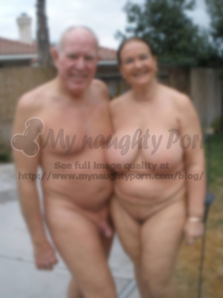 Floppy Tits Big Cock - Dad's semi-erected shaved cock and mom's huge saggy tits and big pussy
