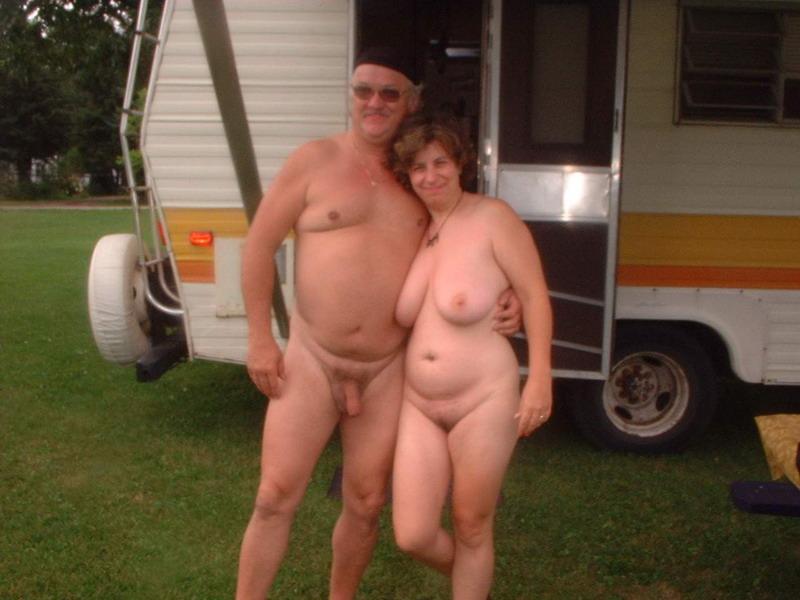 Some Stranger With Semi Hard Thick Shaved Penis On A Nude Beach Posing With My Big Flabby
