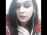 Pakistani girl on skype